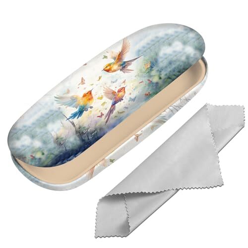 Eyeglasses Case Hard Shell Protective Case for Glasses Eyeglass Box M30-bird