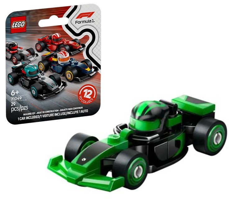 Lego FORMULA F1 Sauber Collectible Minifigure Race Car (71049-9) - NEW/SEALED