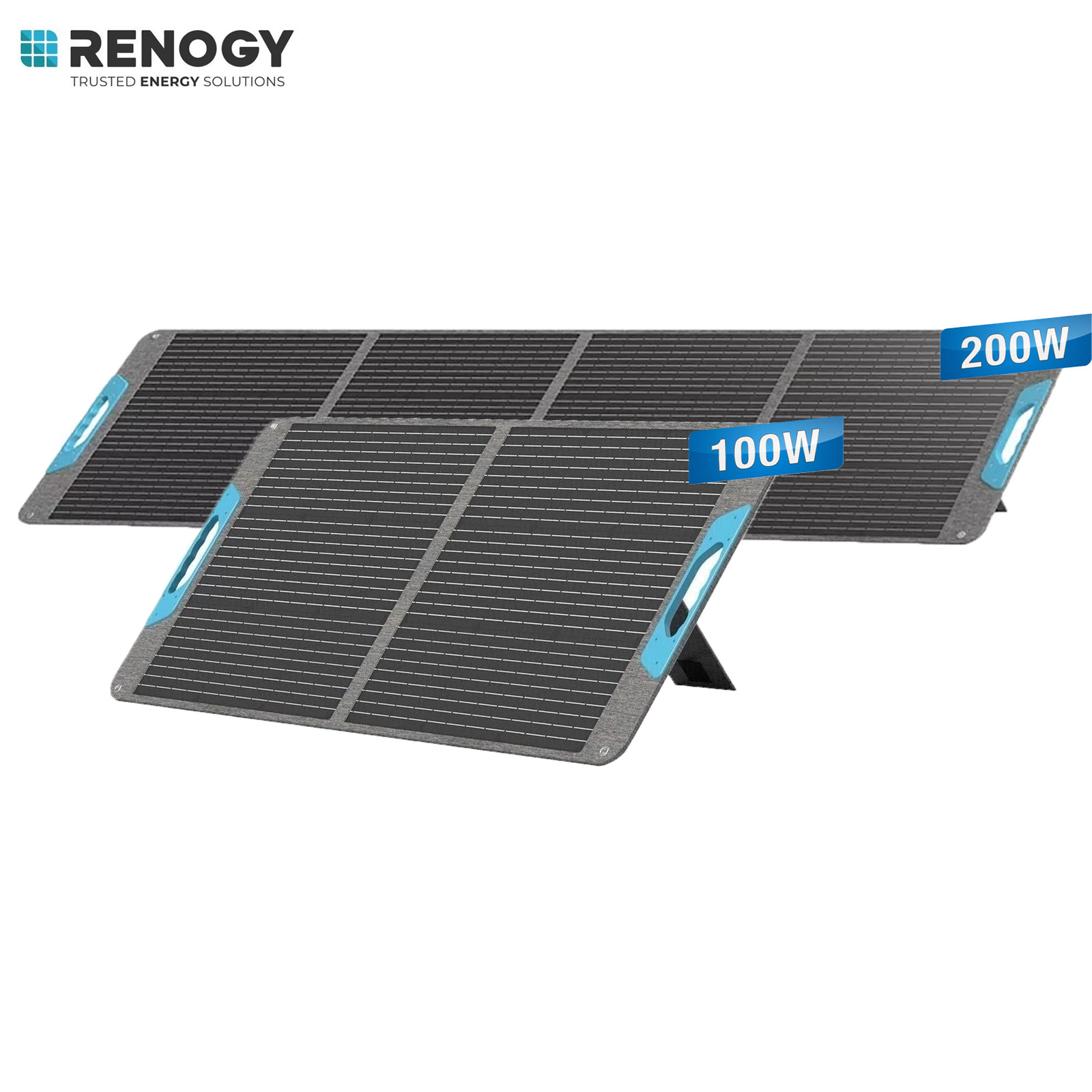 Renogy 100W 200W Portable Solar Panel Solar IP65 For Power Station RV Camping