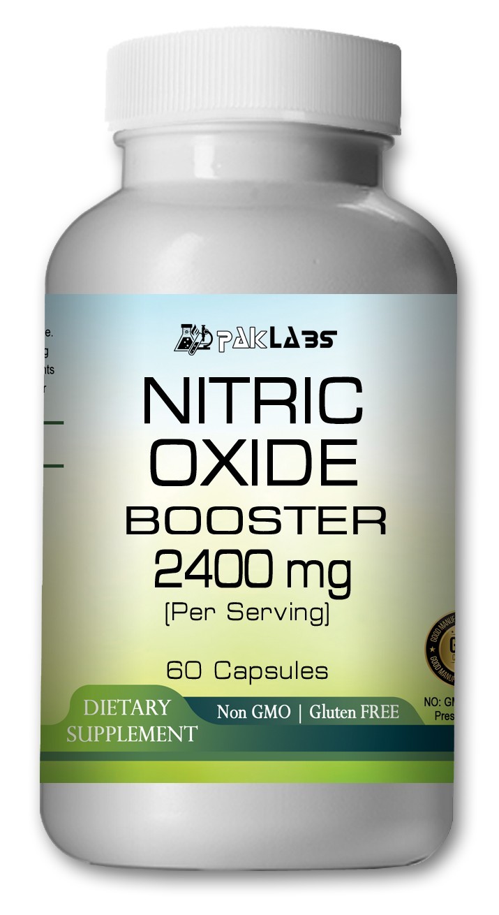 Nitric Oxide Booster Capsules 2400mg Per Serving - High Potency  - Best Value