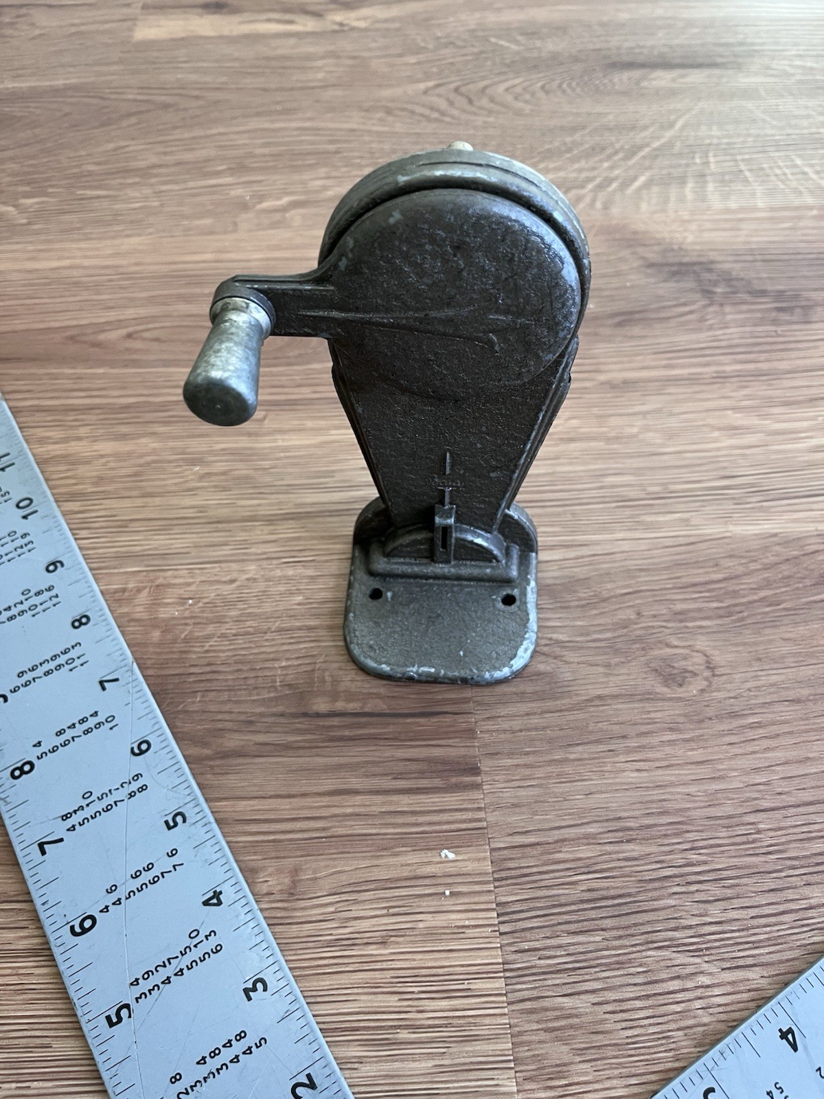 Vintage Mechanical Wizard Chicago Pencil Sharpener BASE ONLY 1900-1920 Cast-Iron