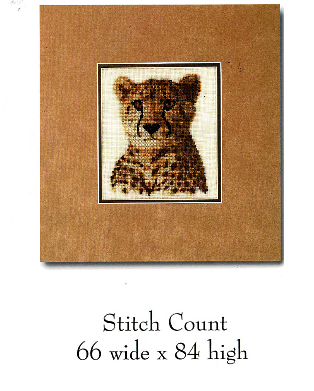 CHEETA  CROSS STITCH   PATTERN  ONLY