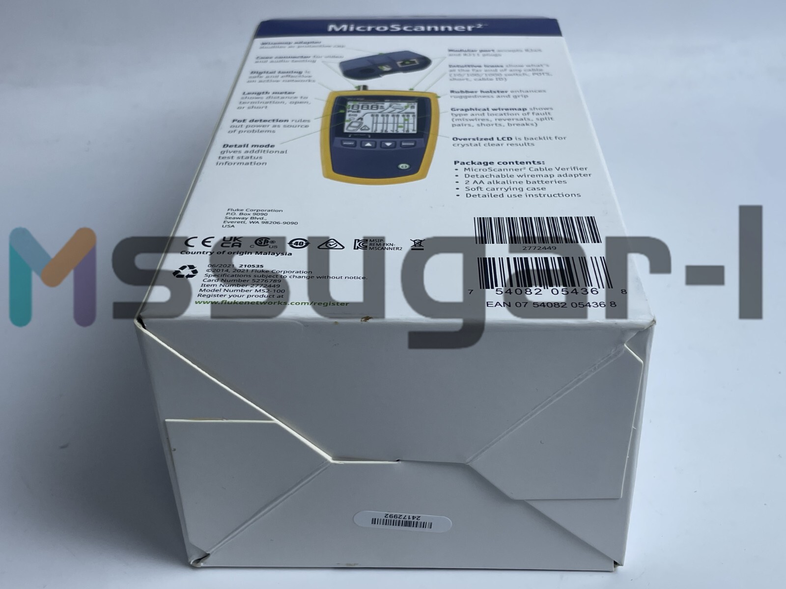 Fluke Networks MS2-100 Microscanner2 Cable Verifier #Z