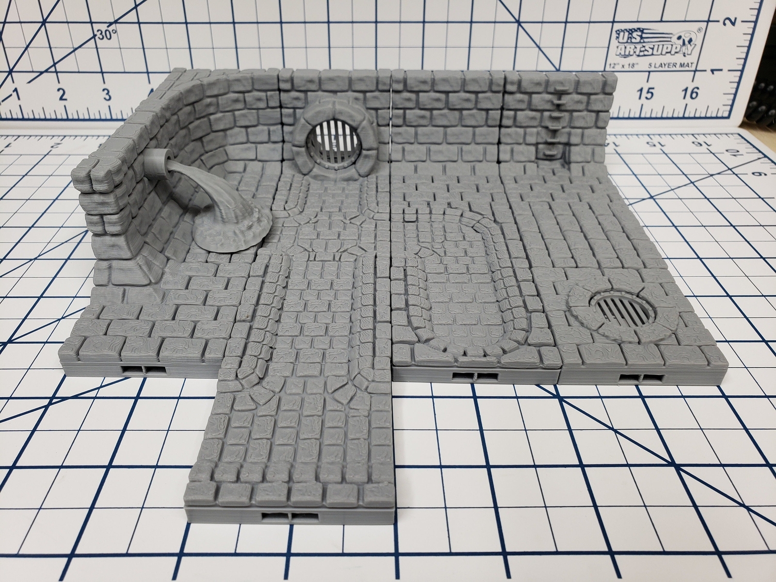 Sewer Tiles - DragonLock - DND - Pathfinder - RPG - Dungeon & Dragons - 28 mm /