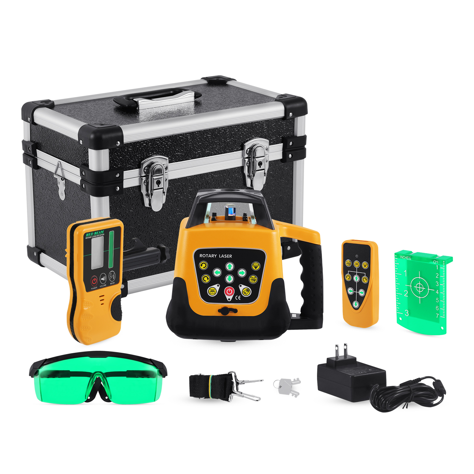 Automatic Self Leveling Green Rotary Laser Level Kit 360° Laser Measuring