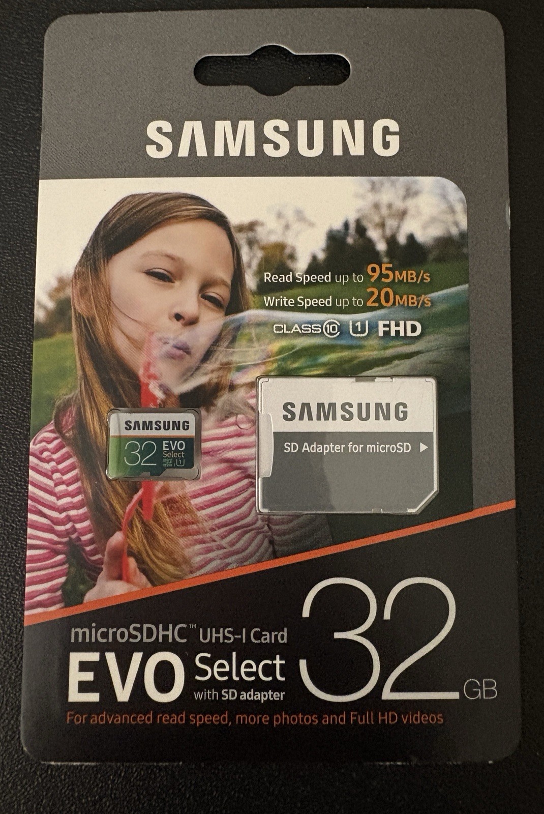 Samsung microSDHC UHS-I Card EVO Select 32GB