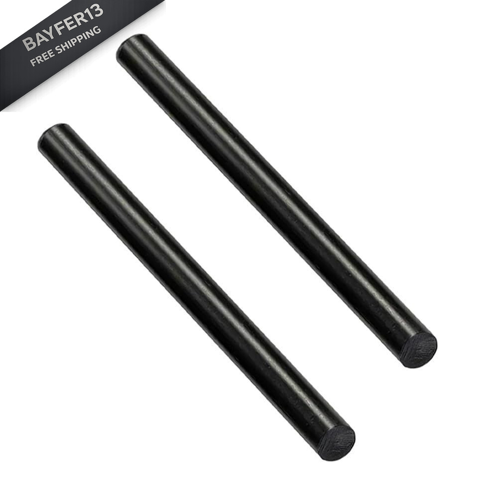 2 Pcs HDPE Rod,HDPE High Density Polyethylene Round 3/4"x 13", Black