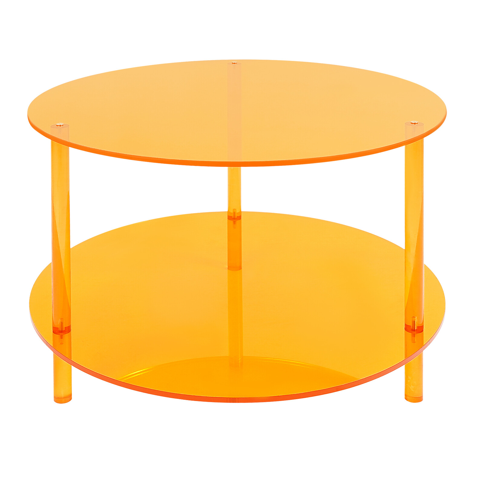 Acrylic Coffee Table, Modern Coffee Table, 2-tier Coffee Table