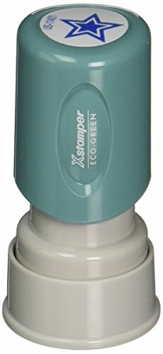 Xstamper 11421 Pre-Inked Star Shape Stamp (XST11421) Blue Ink