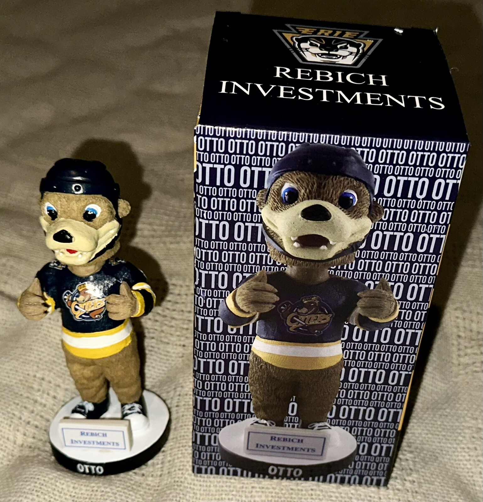 NEW OTTO MASCOT Erie Otters Bobblehead 2/17/24 SGA 1/1500 Ontario Hockey League