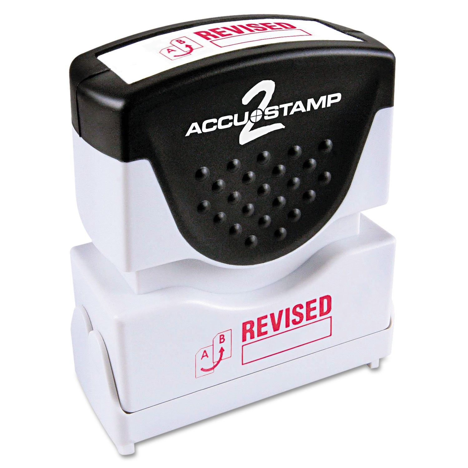 ACCUSTAMP2 Revised Message Shutter PreInked Rubber Stamp Red Ink 035587 Unit