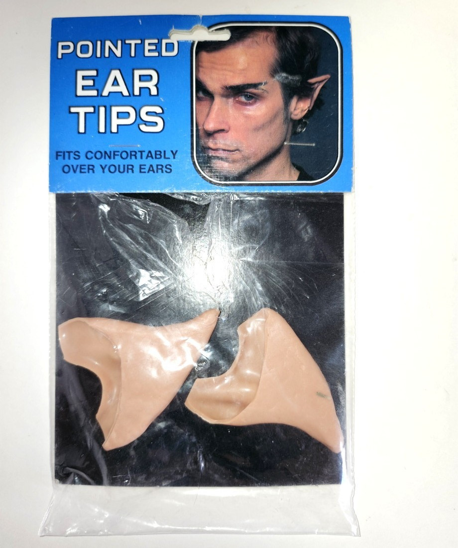 Vintage Pointed Ear Tips Vulcan Ears Star Trek Inspired Made In England