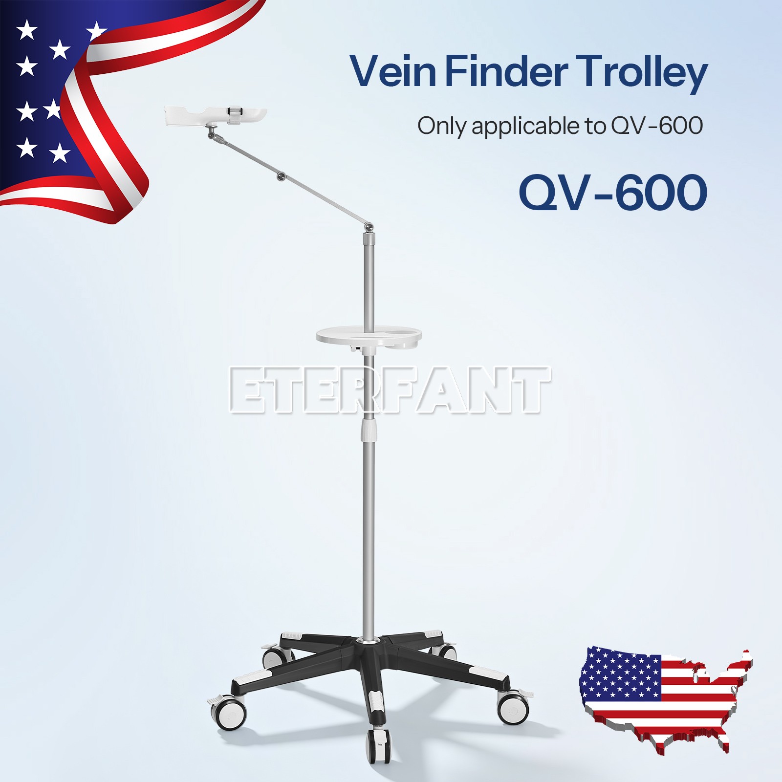 Portable Mobile Stand Trolley for QV-600 Vein Finder US