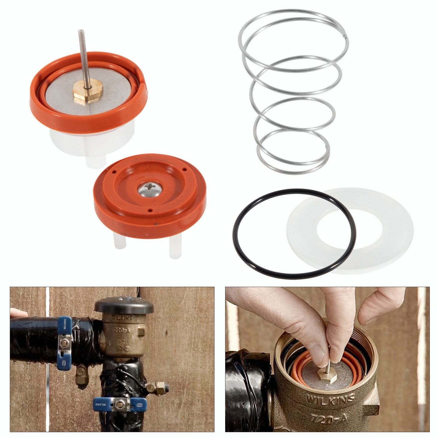RK1-720A 1/2 inch”3/4 inch -1inch” Pressure Vacuum Breaker Repair Kit