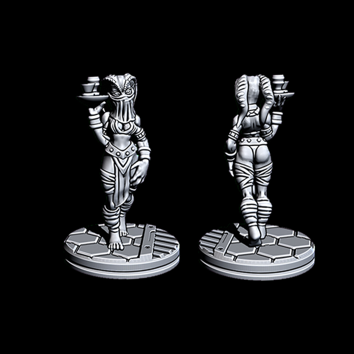 Alien Waitress Legion Terrain Scenery Tabletop Miniatures 28mm