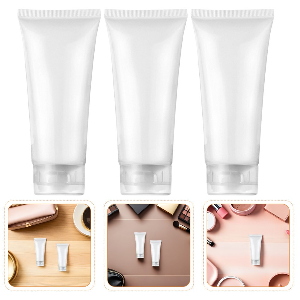 30Pcs Refillable Durable Plastic Squeeze Bottles for Travel Lotion Shampoo