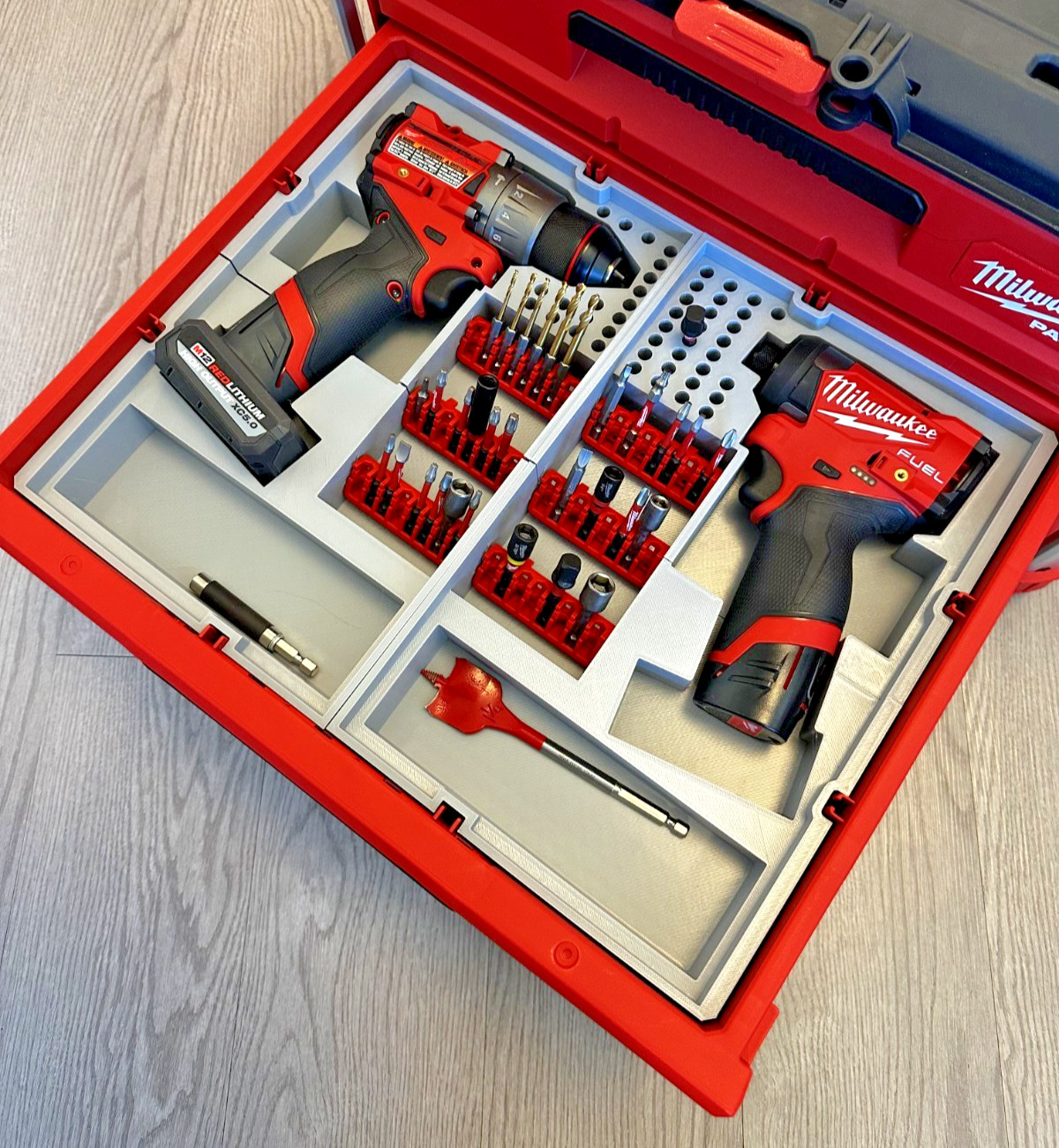 Milwaukee M12 Drill & Driver 3 Drawer Packout Inserts