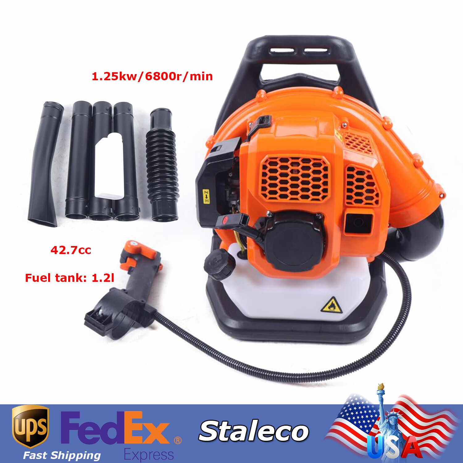 Commercial Gas Leaf Blower Backpack Gas-powered Backpack Lawn Grass Blower