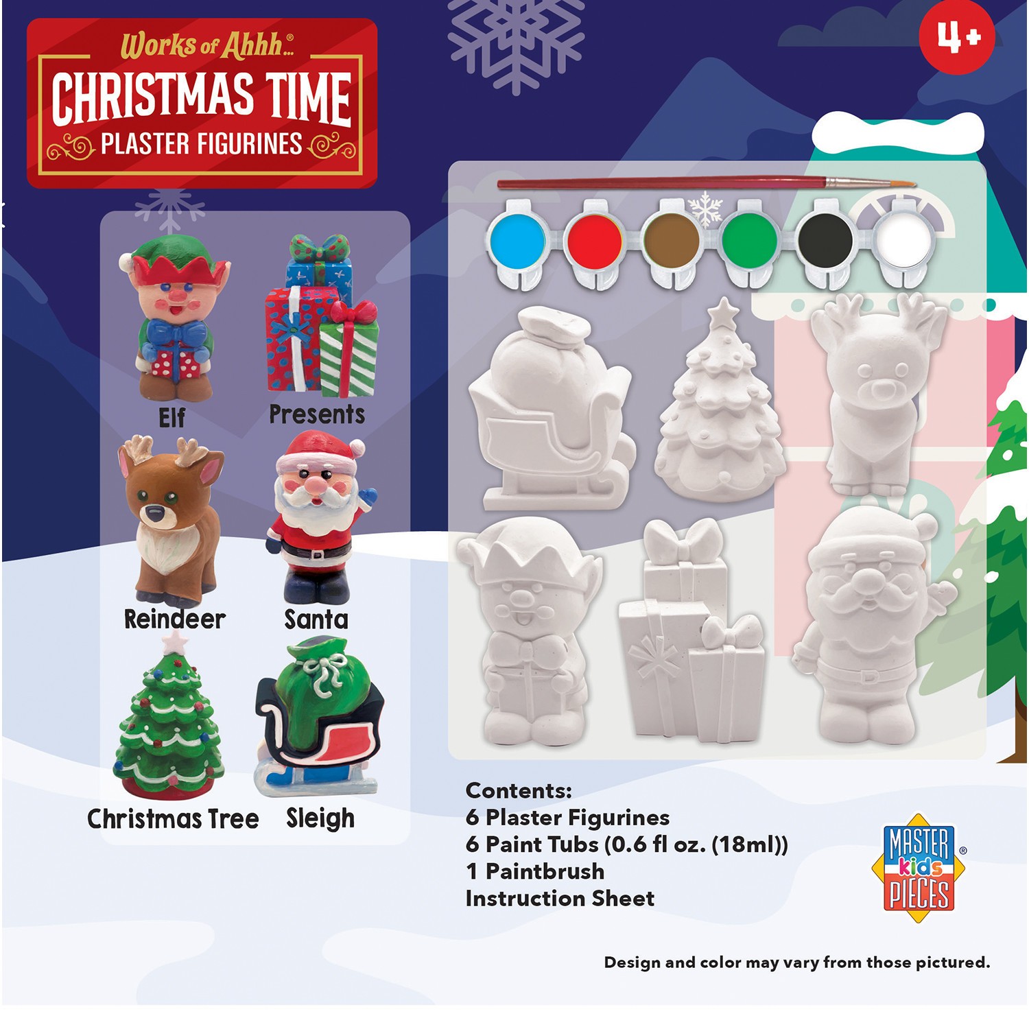MasterPieces - Christmas Time - Plaster Figurine Paint Set