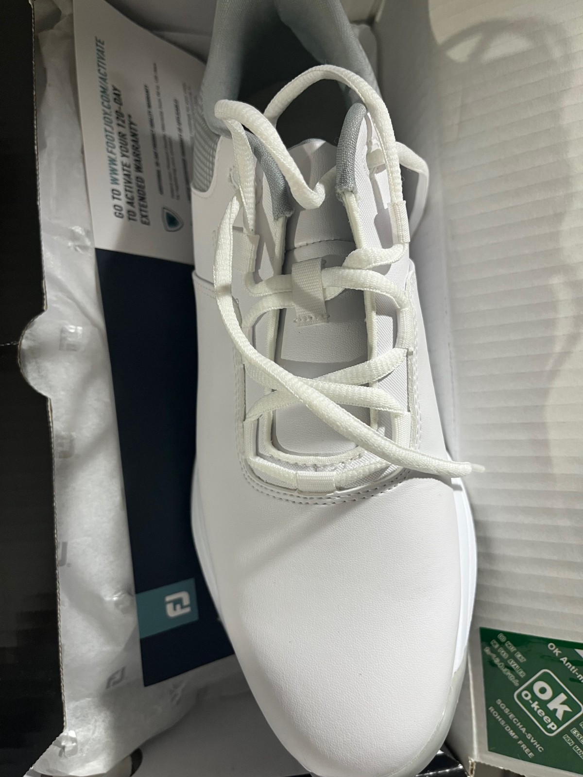 Men's FootJoy ProLite Previous Season Style Golf Shoes White/Light Grey/Grey