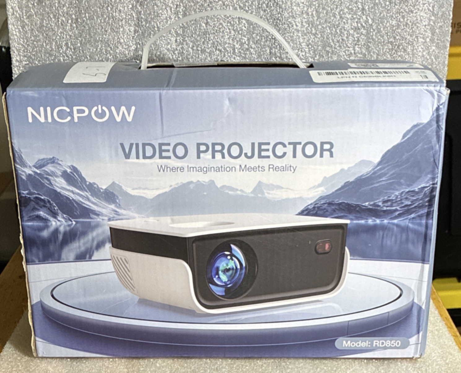 NICPOW RD850 Video Projector White/Black - Model RD850, MPN RD850