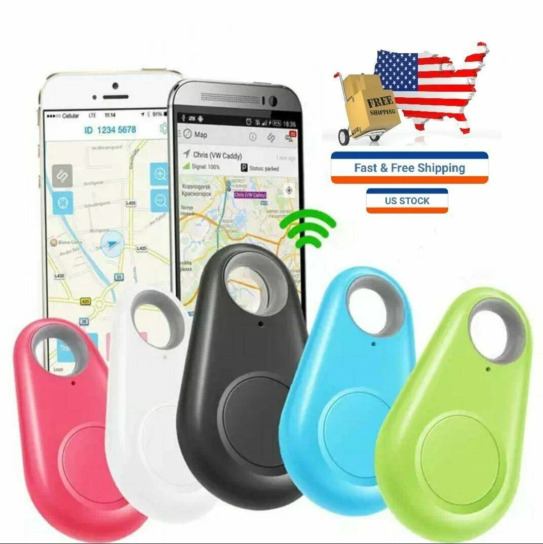 Mini GPS Locator Tracker for Keys Wallet Bags Pets Child Anti Lost Device