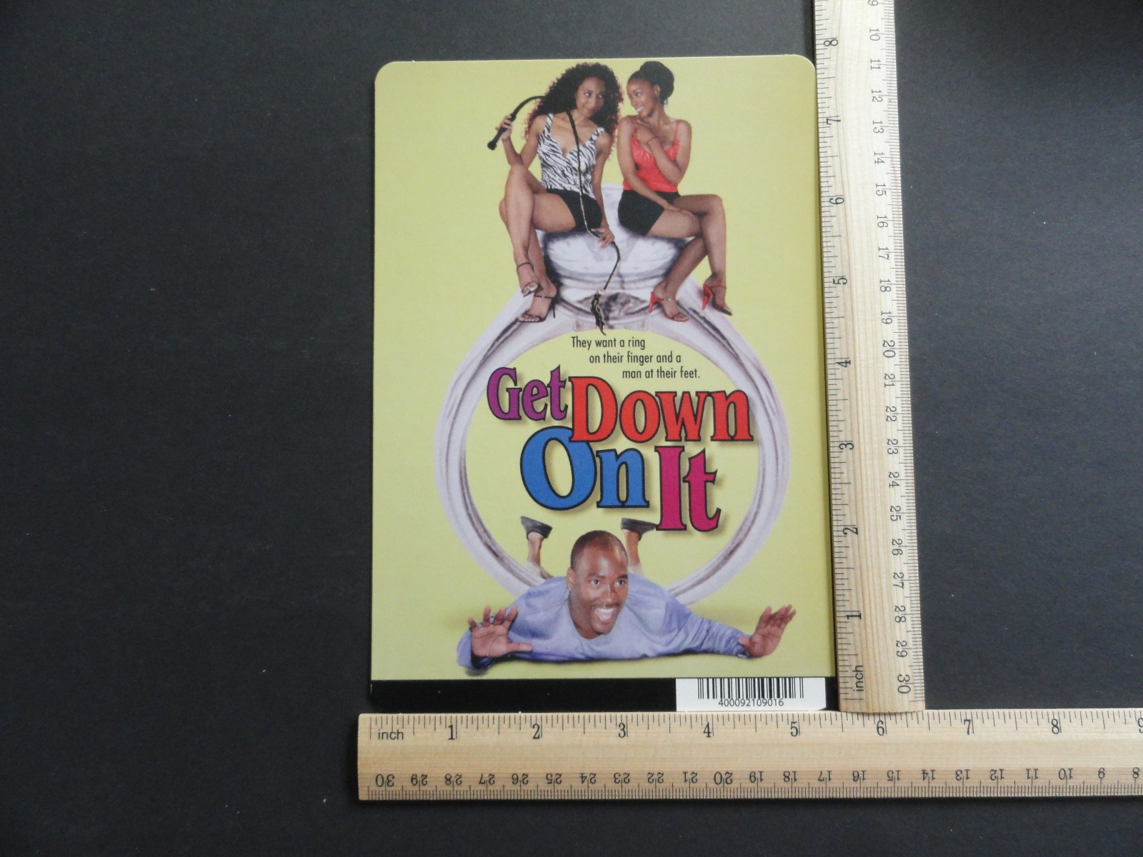 GET DOWN ON IT BLOCKBUSTER VIDEO STORE BACKER CARD