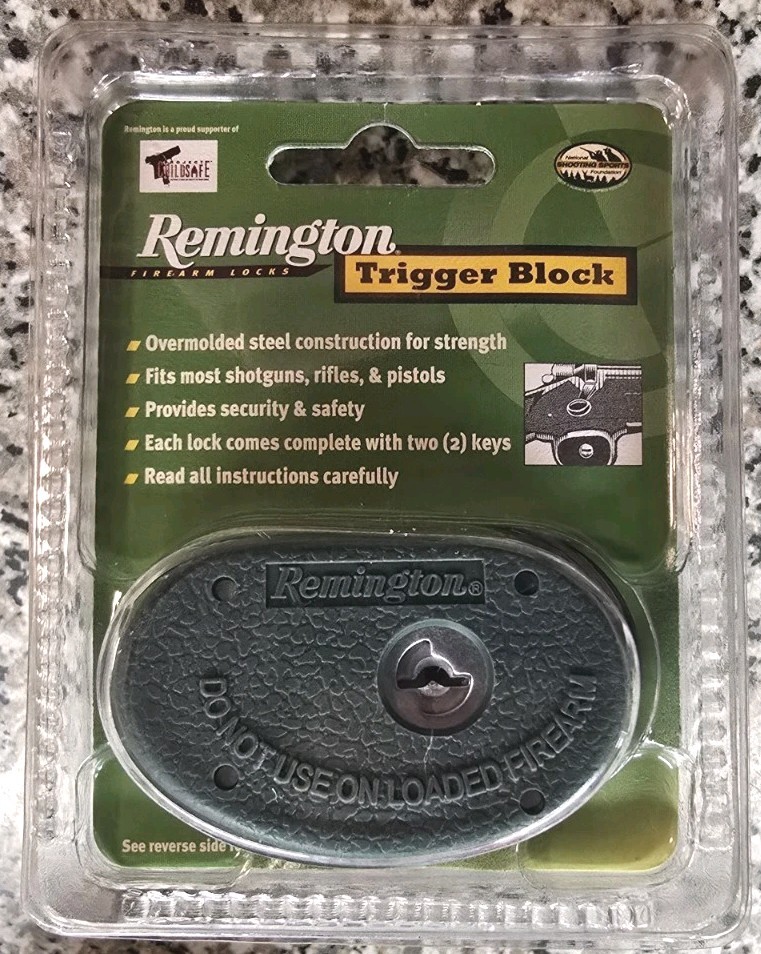 REMINGTON Trigger Block Gun Safety Lock Rifle Shotgun Handgun Firearm Pistol NEW