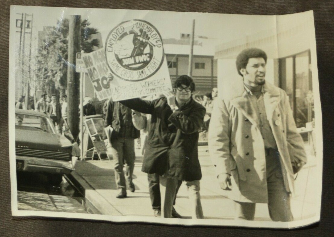 Original 5x7 Photo Communist Picket Line UWOC Circa 1970,San Francisco
