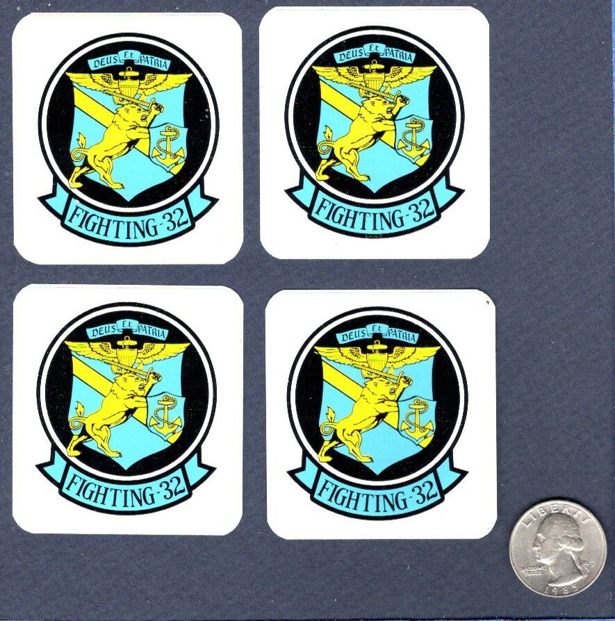 Sticker Set VF-32 SWORDSMEN US NAVY F-14 Tomcat F-4 Phantom Squadron Patch Image