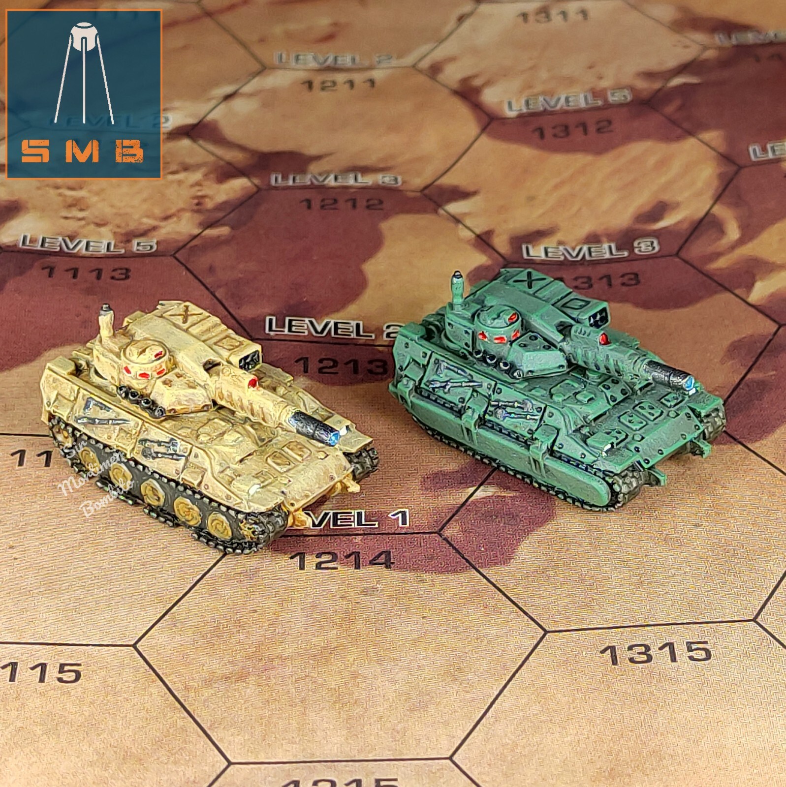 Murmidoni tank (1 model) by Sir Mortimer Bombito, SMB. 6mm, 1/285 scale 3d print