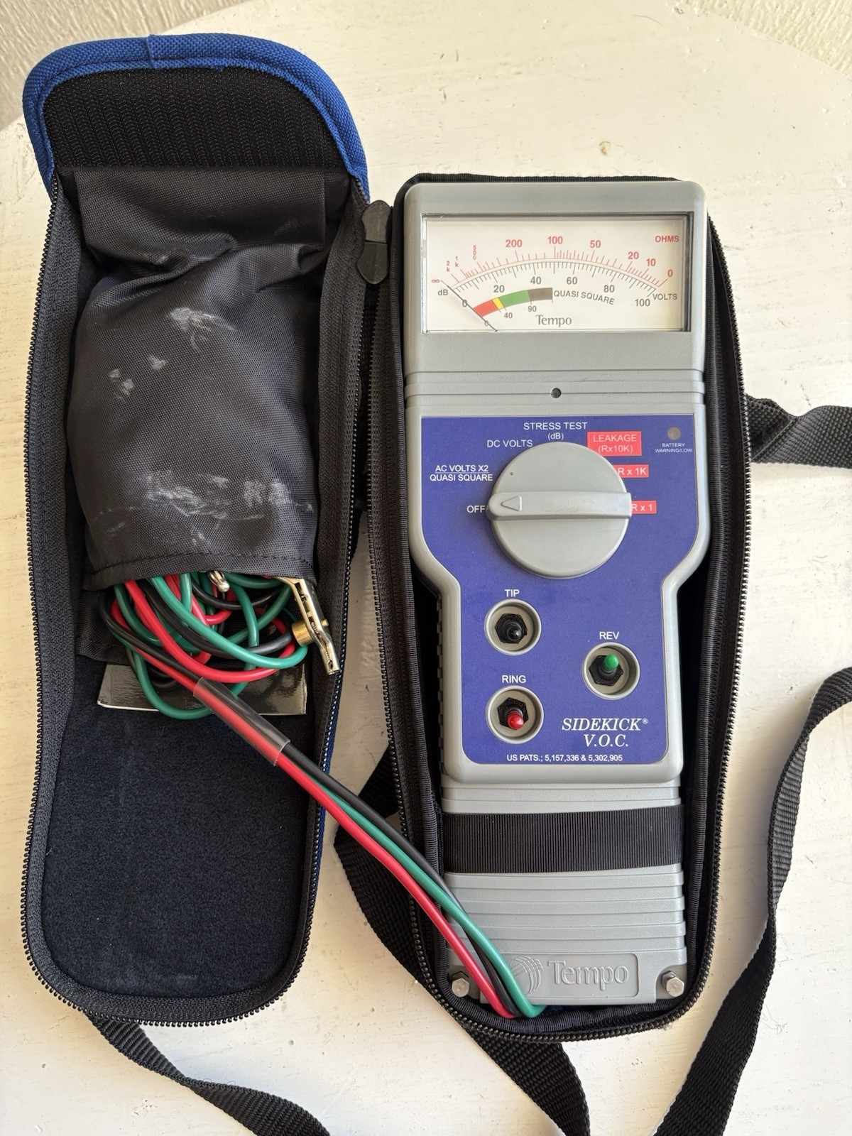 Sidekick Tempo VOC Cable Tester 1143-3001-A Technical Support Complete Kit