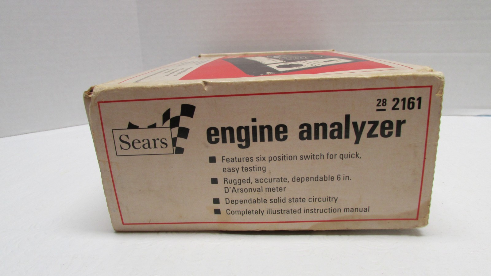 Vintage SEARS Engine Analyzer For 12 Volt Ignition Systems 28-2161