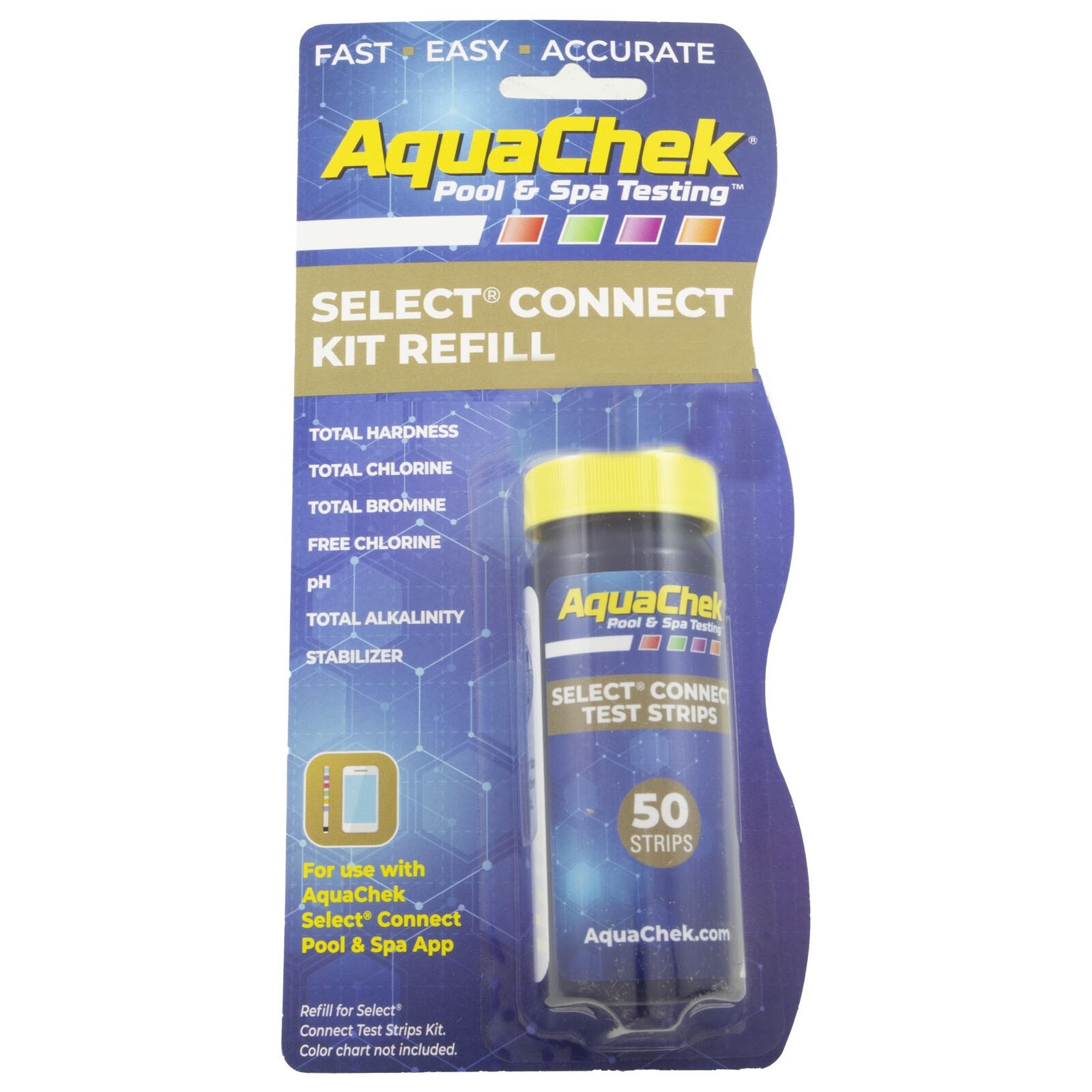 Test Strips, AquaChek Select Connect, Refill, 50ct.