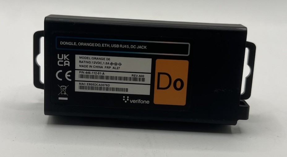 Verifone Orange D0 Dongle POS Terminal Adapter Ethernet USB RJ45 445-112-01-A