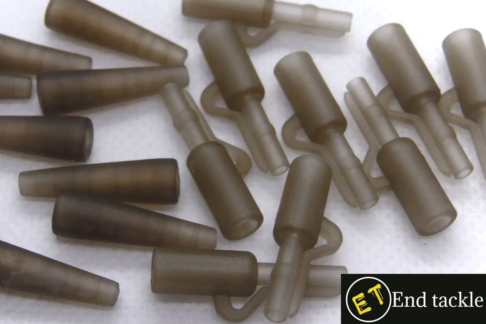 Lead Clip & Tail Rubber Brown 40pcs Carp Fishing Terminal Tackle