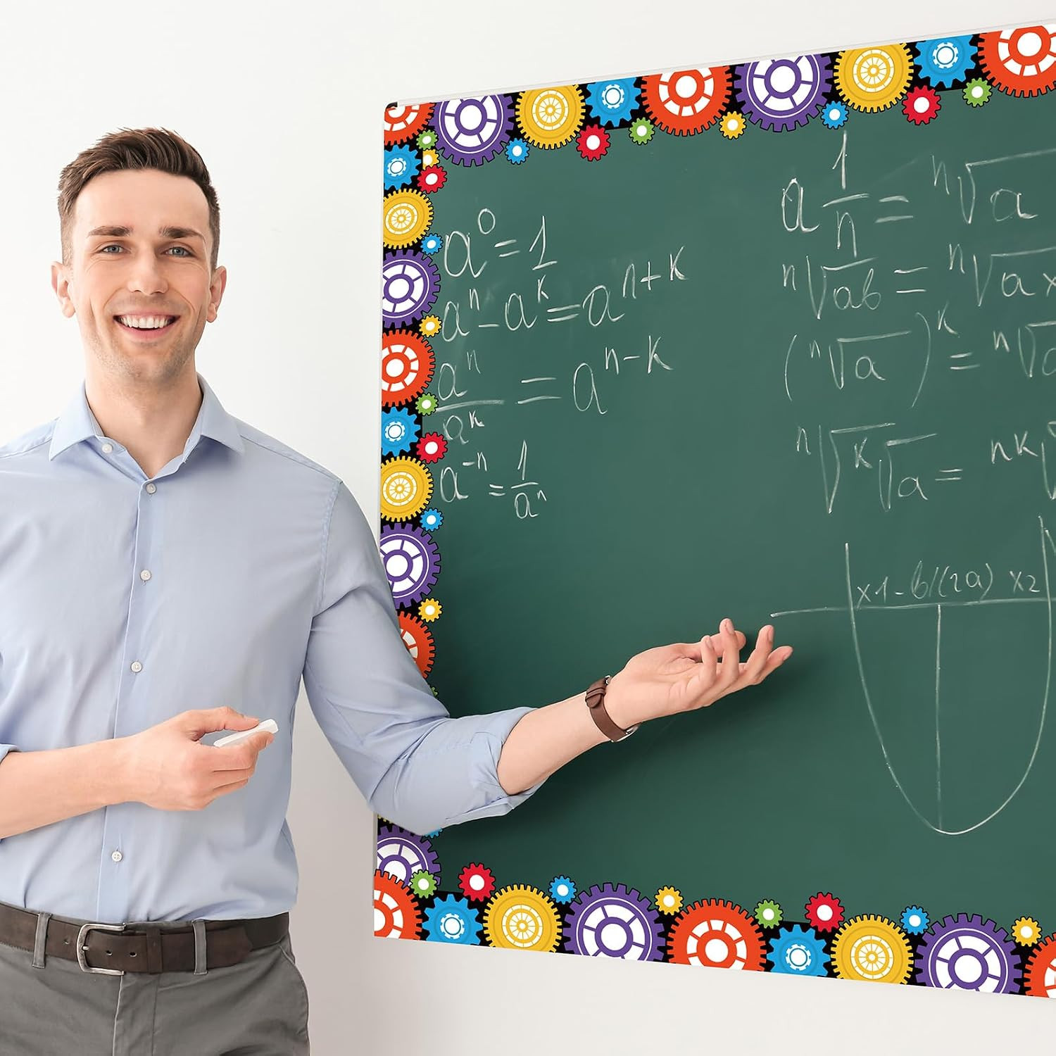 68 Ft Gears Bulletin Board Borders Engineering Science Classroom Decor for Bulle