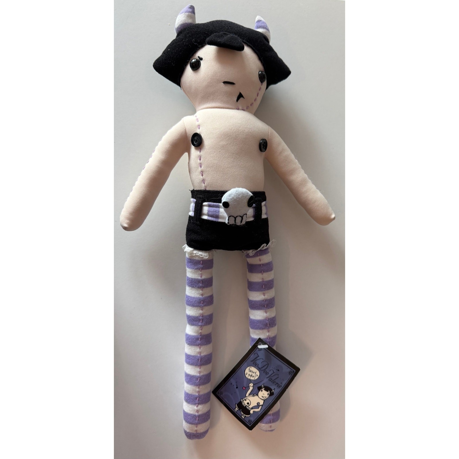Outlook: Grim VooDoo Valerie Plush Monkey Fun Toys 2006 Black Olive SLG Comics