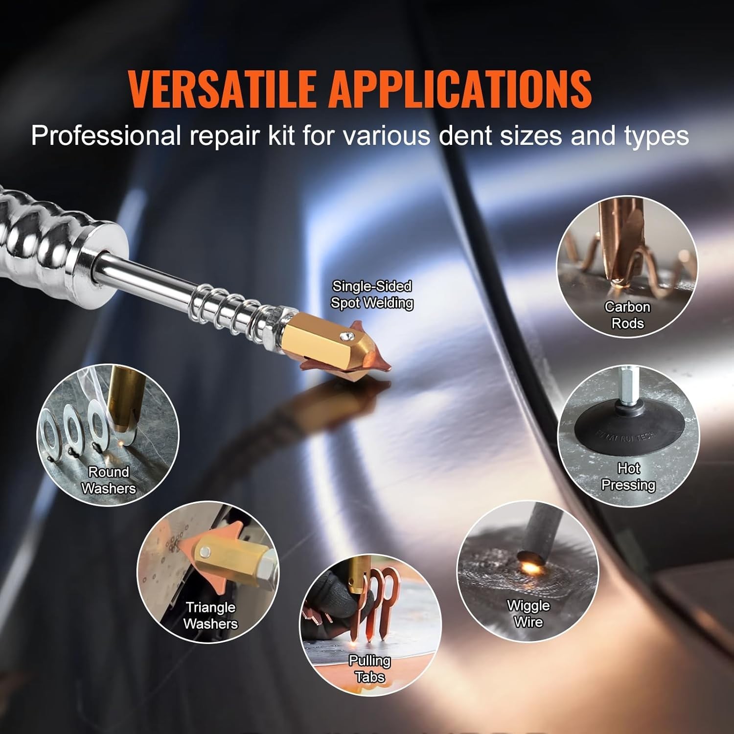 VEVOR Vehicle Panel Spot Puller Dent Spotter Spot Dent Puller