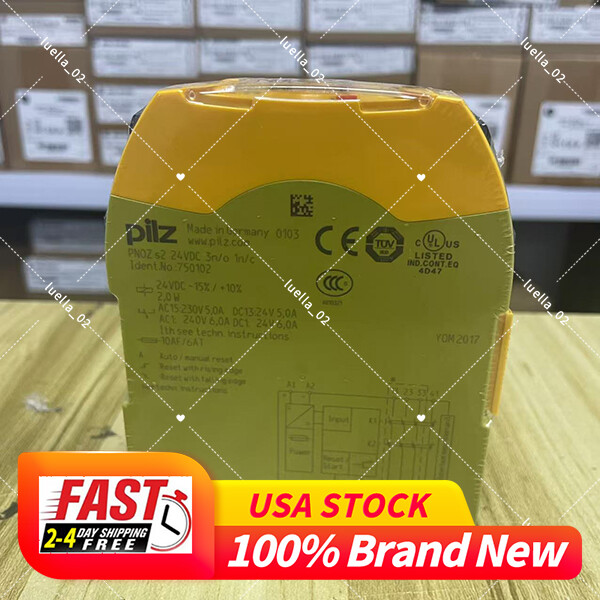 NEW Pilz 750102 PNOZ s2 Sicherheitsschaltgerät 24VDC 3 n/o 1 n/c Free Ship