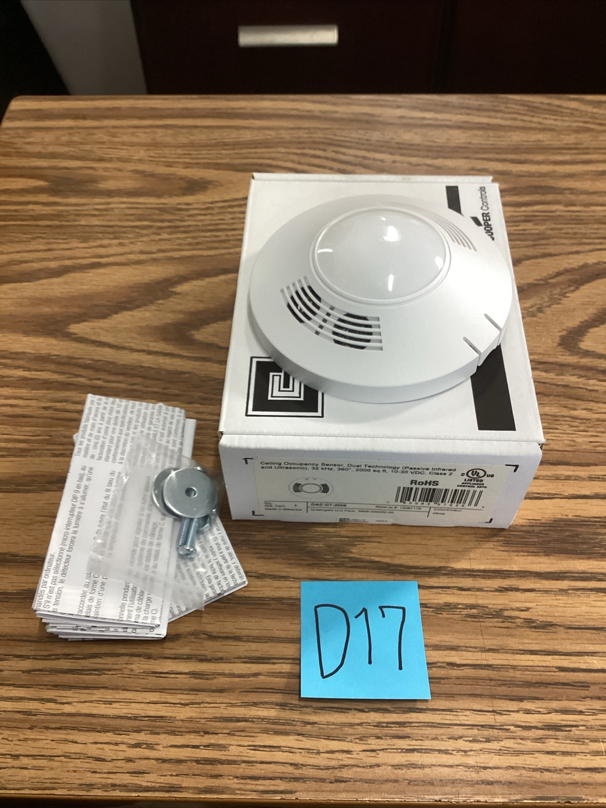Greengate Cooper Controls OAC-DT-2000 Ceiling Occupancy Sensor White NEW