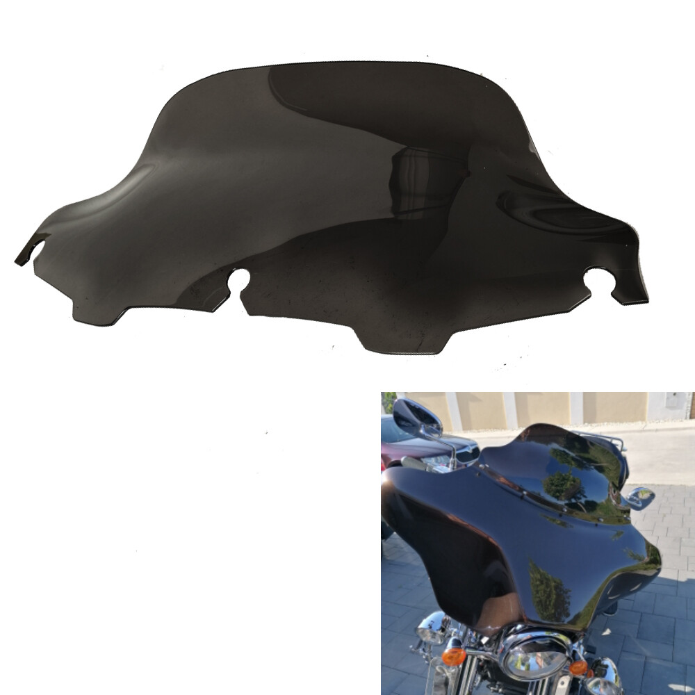 8" Black Windscreen for Harley Electra Street Ultra Glide 1996 - 2013 Windshield