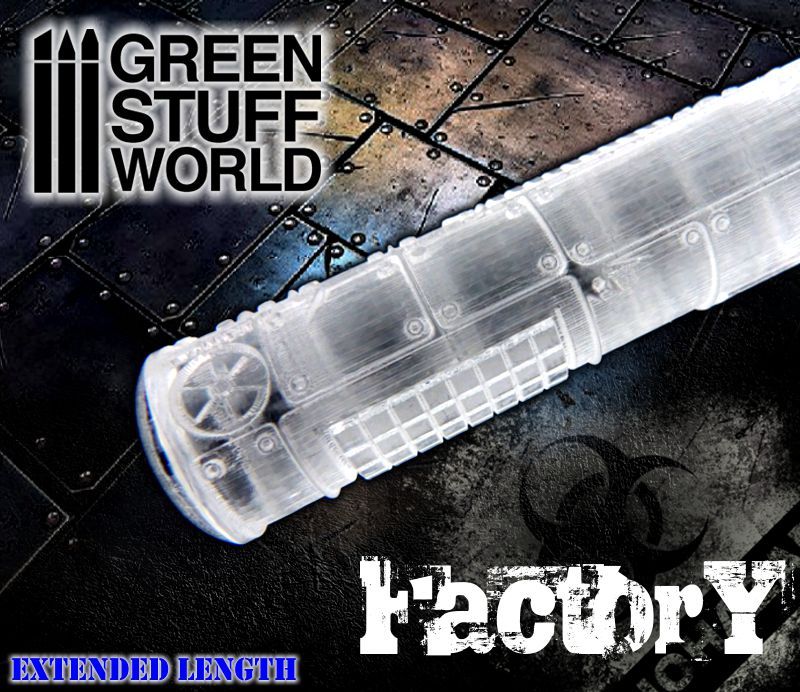 Rolling Pin - FACTORY GROUND Texture roller - for wargames and miniature bases