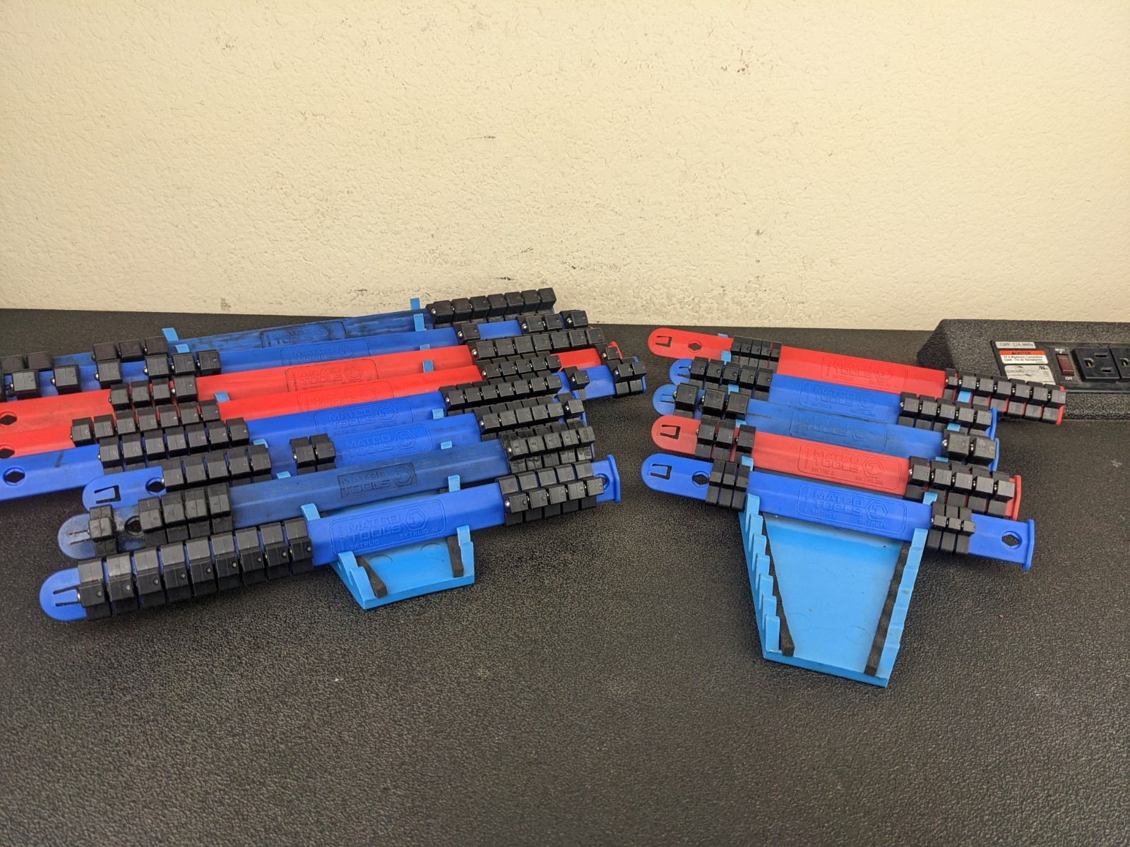 Matco Tools Plastic Socket Rail Organizers Lot