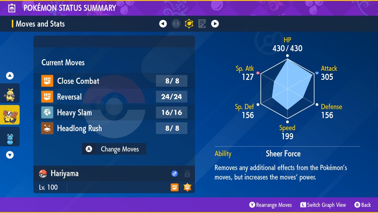 Pokemon Scarlet and Violet PSV - Shiny 6IV Hariyama