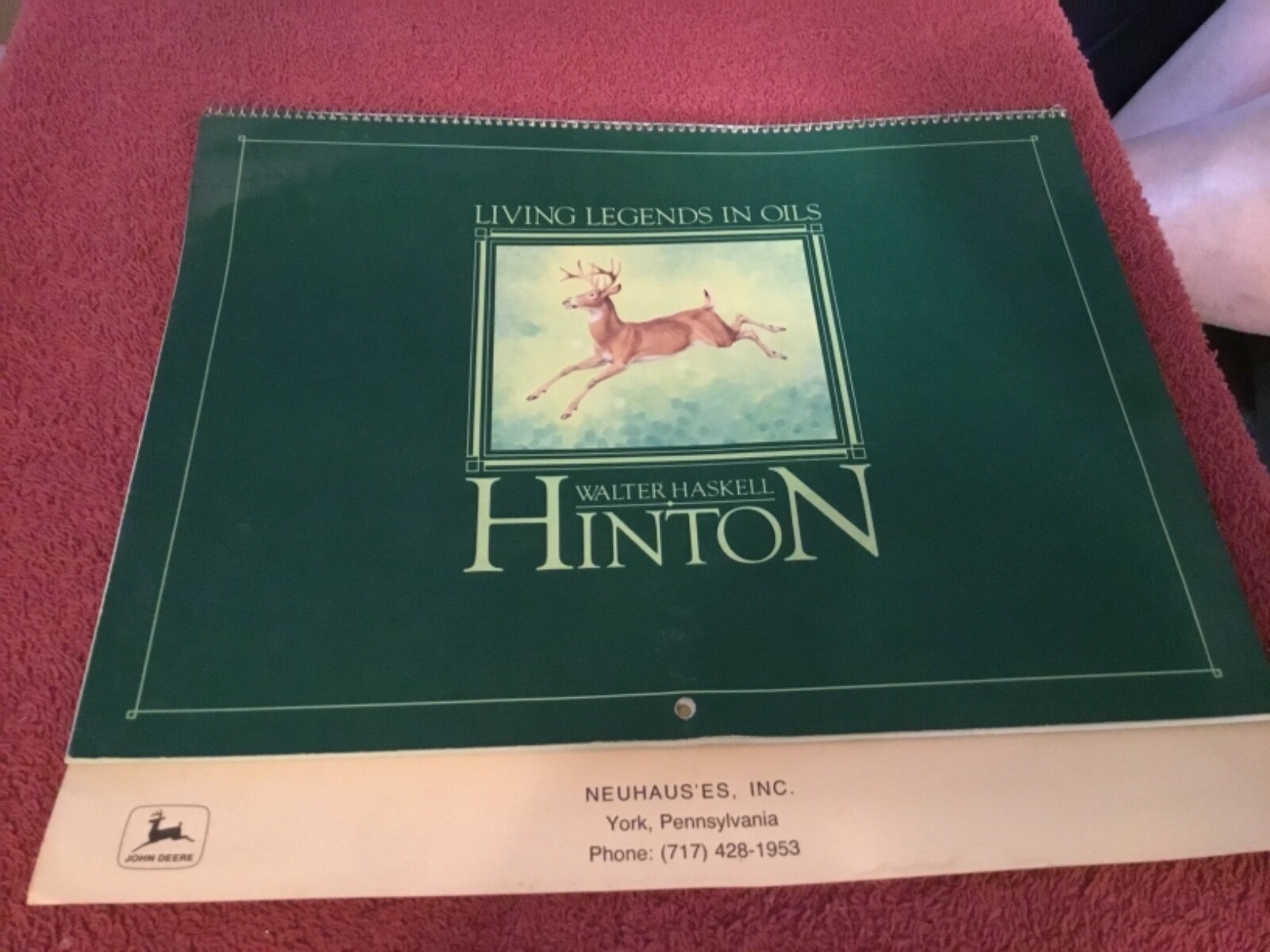 Neuhaus'es Living Legends in Oils Hinton 1984 Advertising Calendar