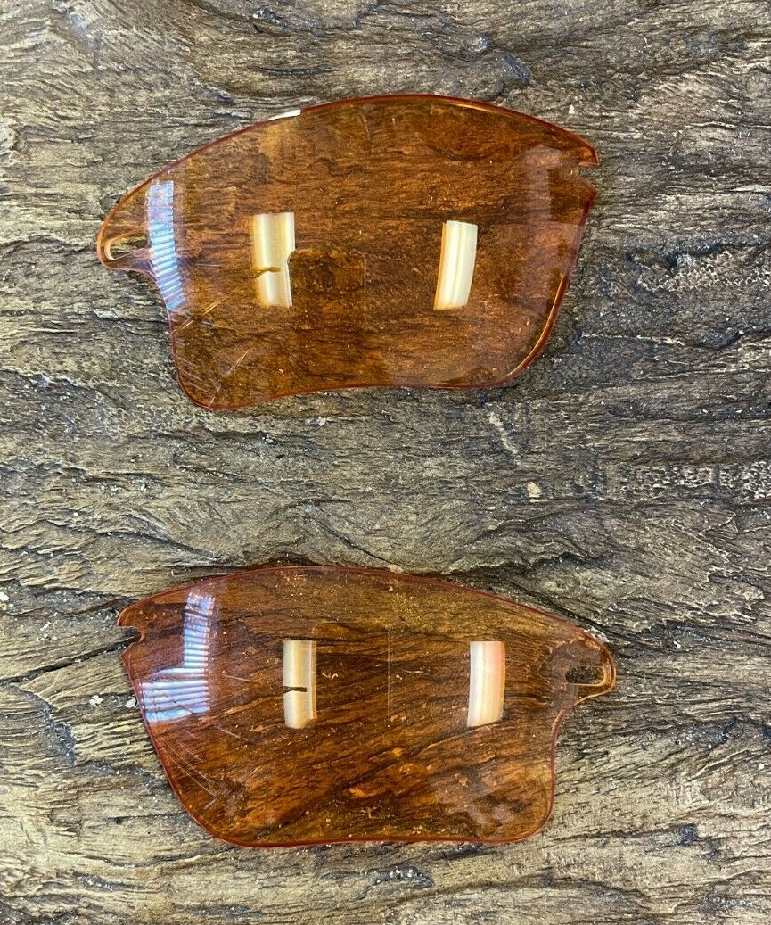 New Authentic Original Oakley Fast Jacket OEM Orange Persimmon Lenses Lens Set A