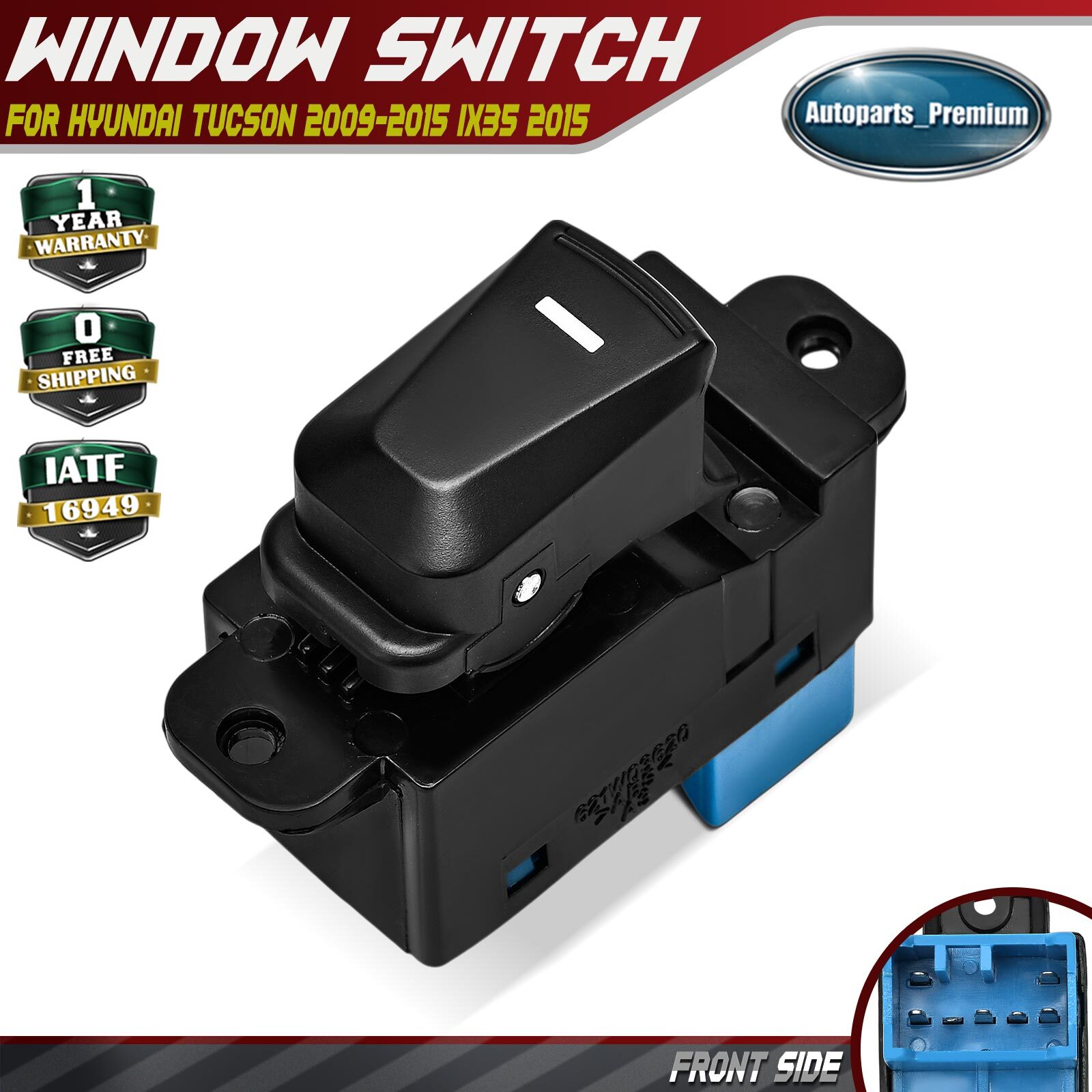 Front Driver or Passenger Power Window Switch for Hyundai Tucson 2009-2015 ix35