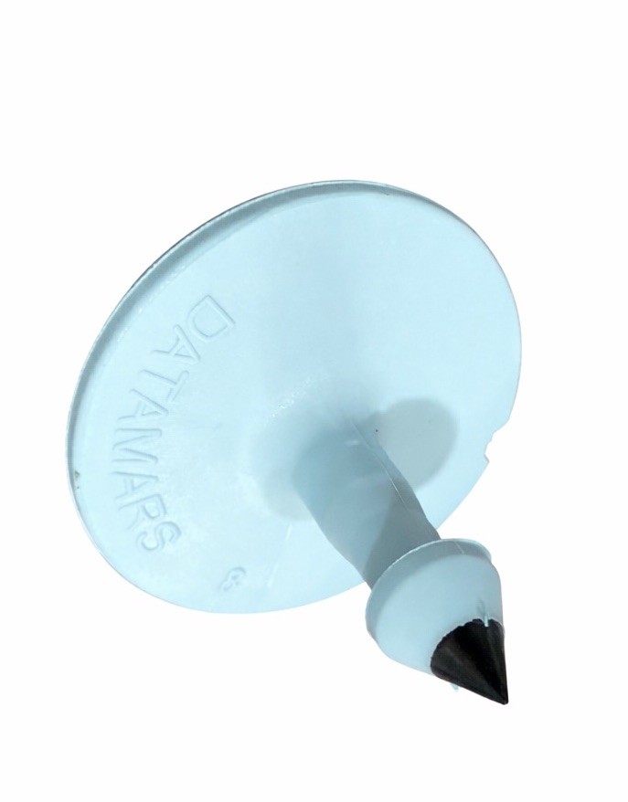 Datamars/Ztags/Stockman Male Buttons for Cattle Ear Tags light blue 25 count