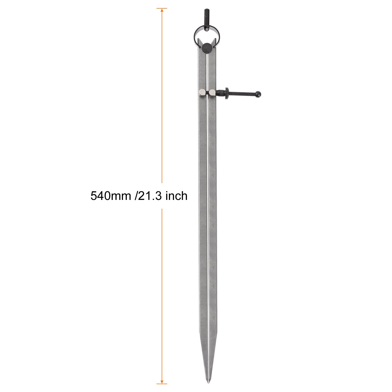 Spring Joint Caliper 20" 500mm Spring Divider Caliper with Solid Nut, Flat Leg